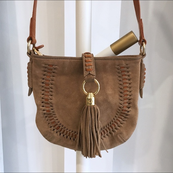 ralph lauren suede purse